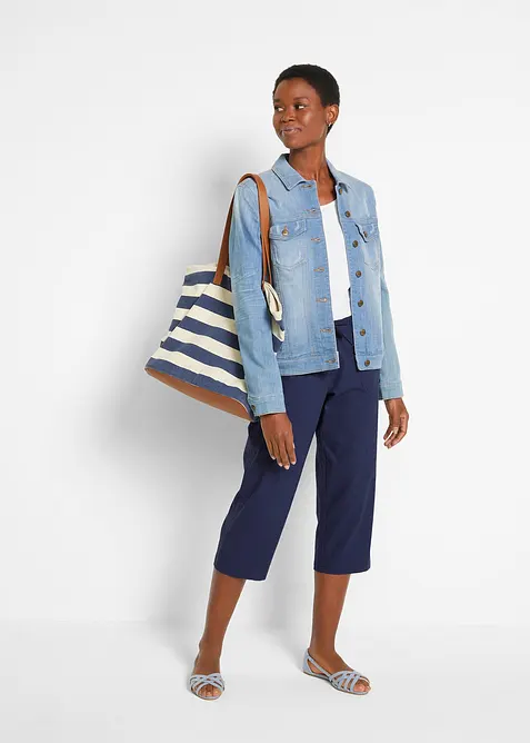 Pinocchietti in misto lino, bonprix