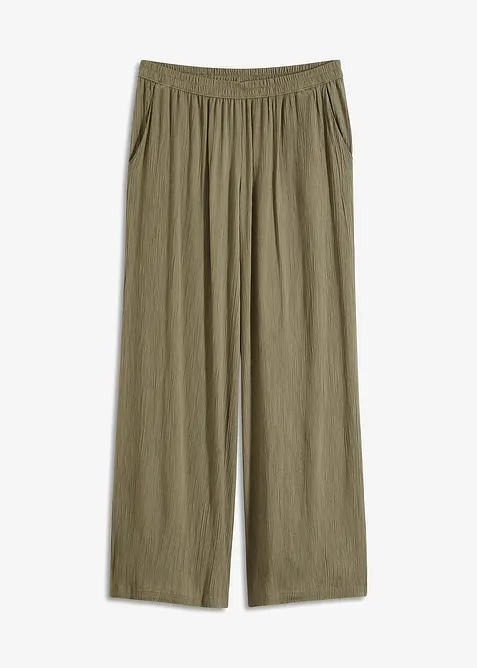 Pantaloni a palazzo in morbida viscosa, bonprix