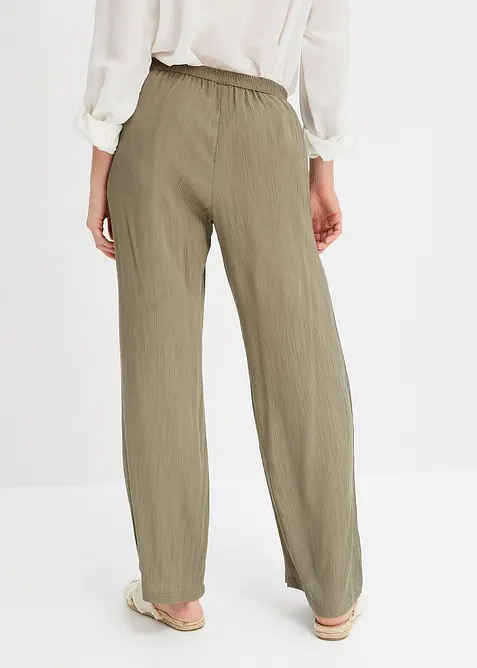Pantaloni a palazzo in morbida viscosa, bonprix