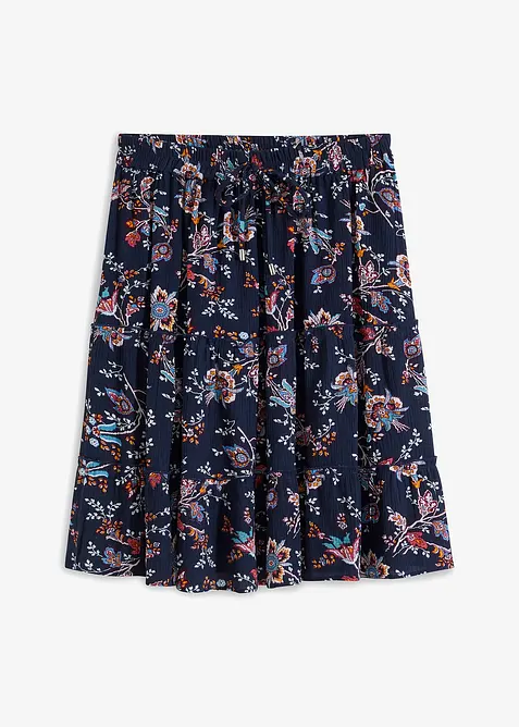 Minigonna in viscosa fluente, bonprix