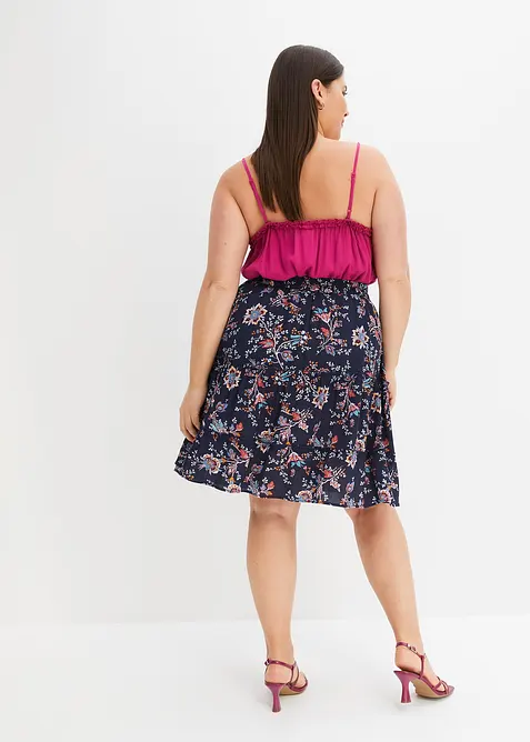 Minigonna in viscosa fluente, bonprix