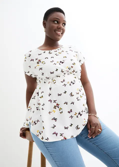 Blusa pr&eacute;maman leggera in viscosa, bonprix