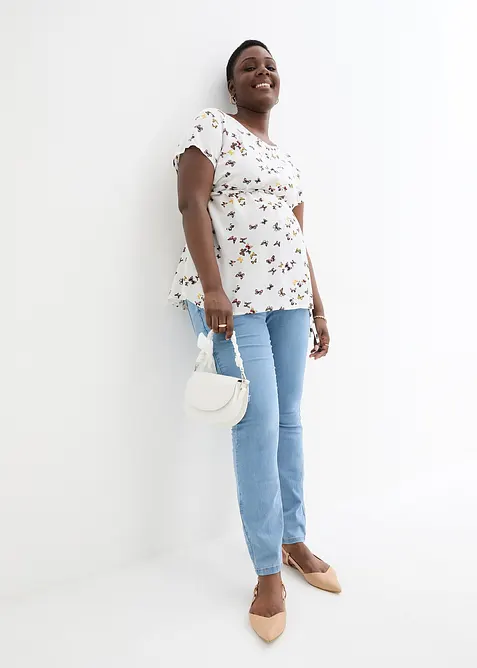 Blusa pr&eacute;maman leggera in viscosa, bonprix