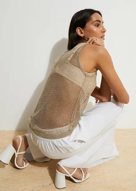 Top in maglia di misto viscosa morbido, bonprix