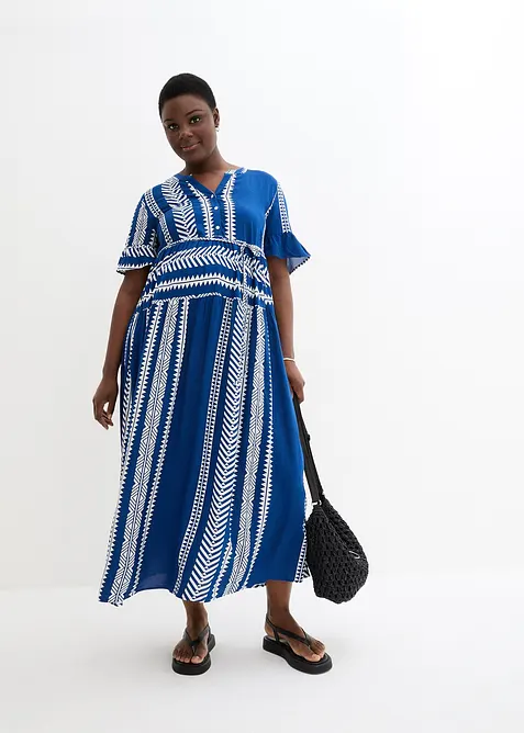 Abito prémaman / da allattamento 2 in 1 in viscosa fluente, bonprix