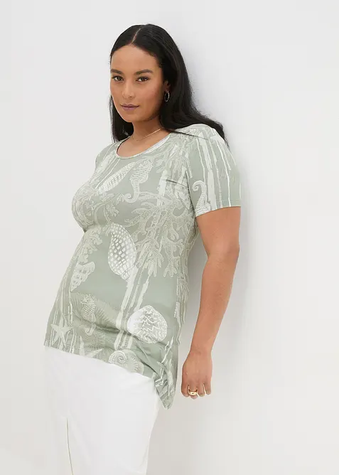 Maglia lunga in misto viscosa morbido, bonprix