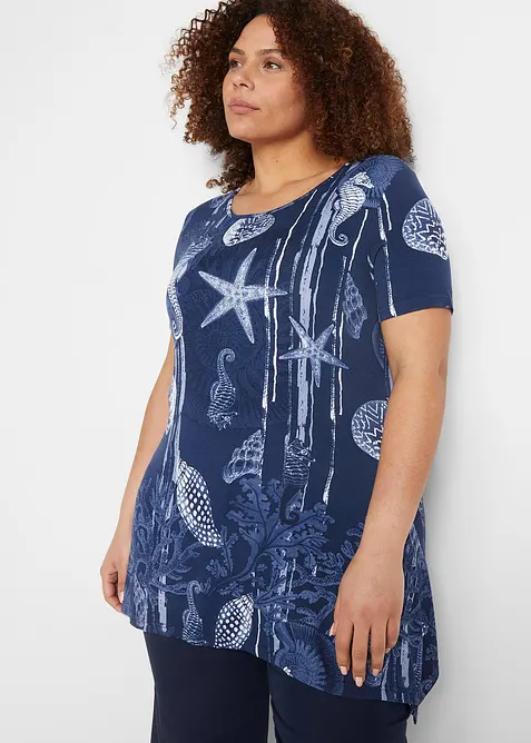 Maglia lunga in misto viscosa morbido, bonprix