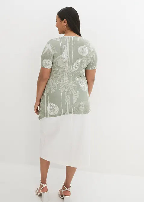 Maglia lunga in misto viscosa morbido, bonprix