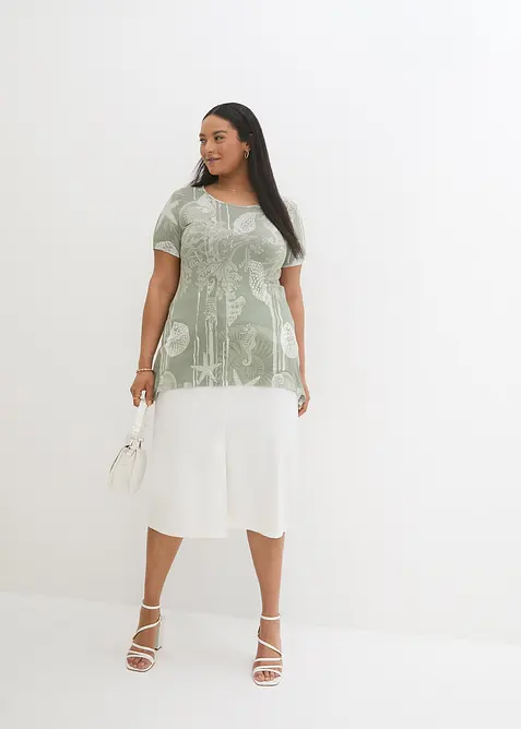 Maglia lunga in misto viscosa morbido, bonprix