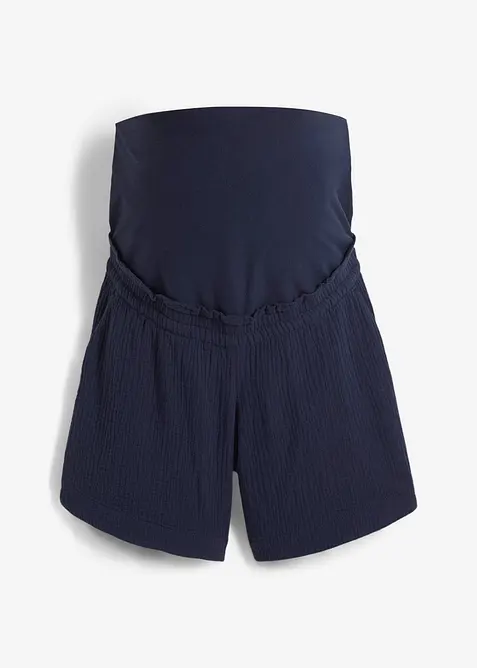 Shorts prémaman in mussola di puro cotone, bonprix