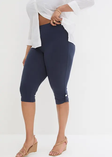 Leggings a pinocchietto in cotone biologico, bonprix