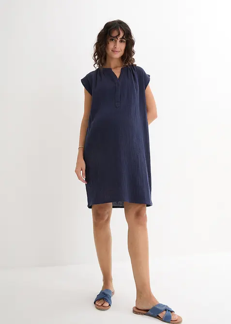 Abito prémaman / da allattamento in mussola di cotone, bonprix