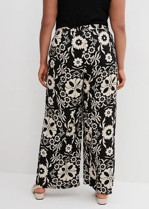 Pantaloni larghi in viscosa fluente, bonprix