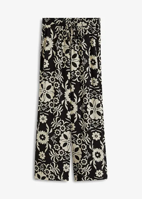 Pantaloni larghi in viscosa fluente, bonprix