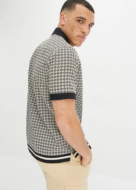 Camicia a maniche corte in misto lino, bonprix