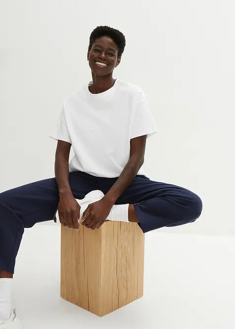 Maglia oversize in puro cotone biologico pesante, bonprix