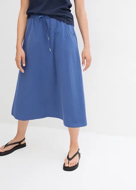 Gonna in jersey di misto cotone, bonprix