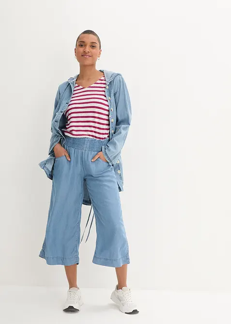 Pantaloni culotte in lyocell, bonprix