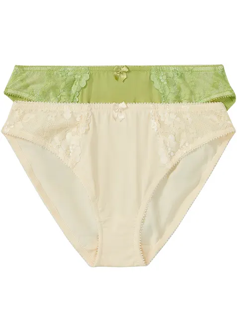 Slip con pizzo delicato (pacco da 2), bonprix