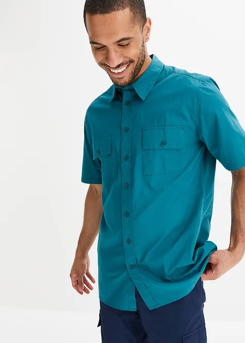 Camicia a maniche corte in puro cotone, bonprix