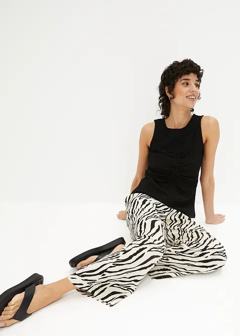 Pantaloni con elastico in vita, bonprix