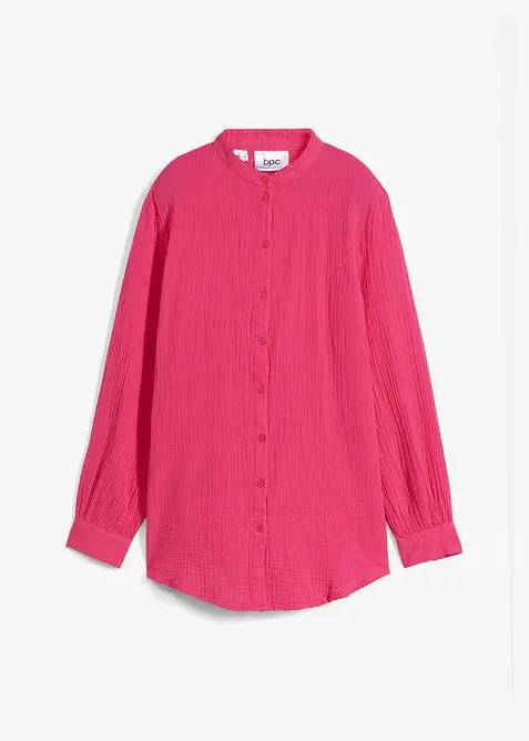 Camicia lunga in vaporosa mussola di cotone, bonprix