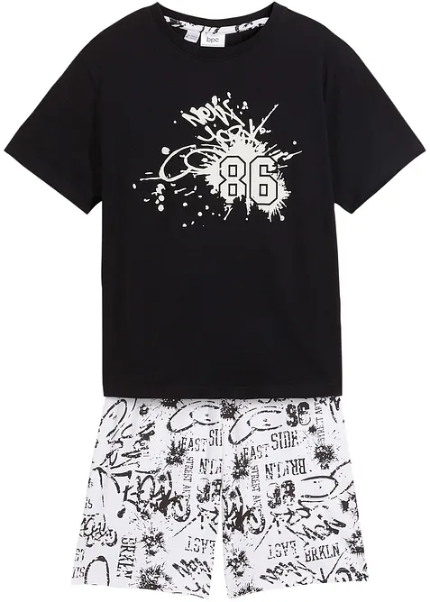 Pigiama estivo in puro cotone (set 2 pezzi), bonprix