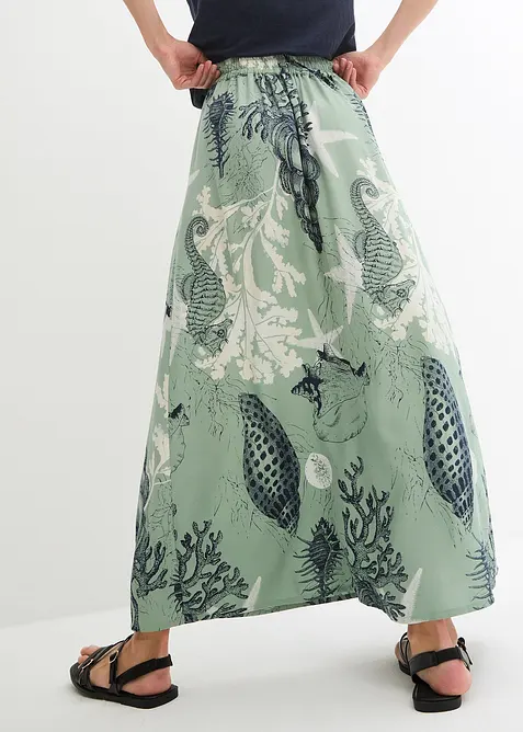 Gonna lunga in viscosa fluente, bonprix