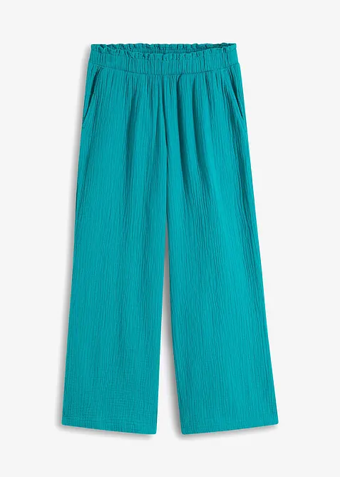 Pantaloni culotte in mussola di cotone, bonprix