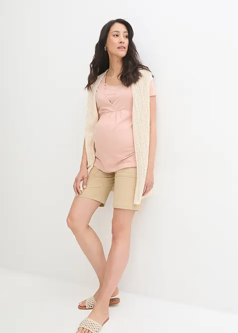 Maglia pr&eacute;maman / da allattamento 2 in 1 (pacco da 2), bonprix