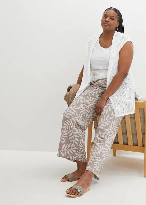 Pantaloni a palazzo in fantasia, bonprix