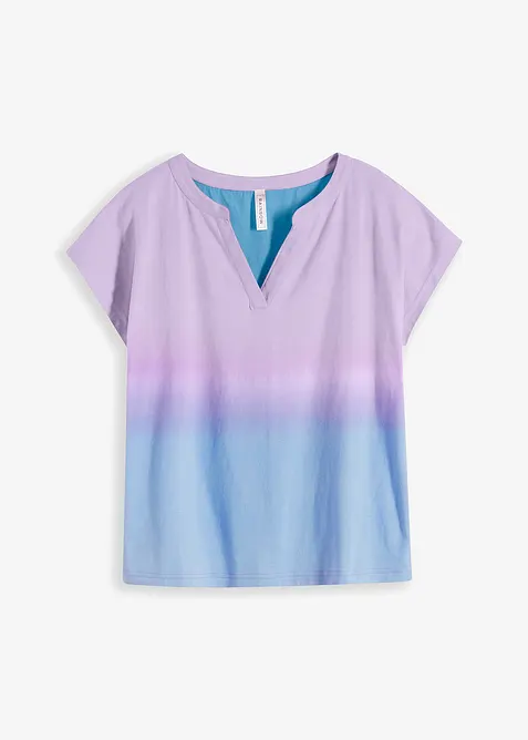 Maglia serafino con effetto ombré, bonprix