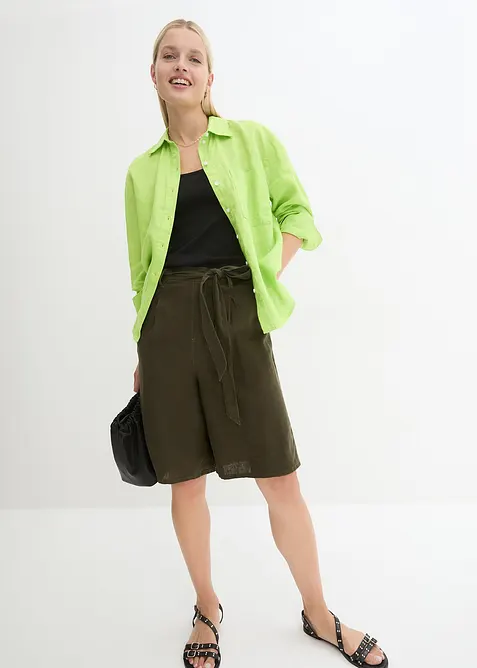 Bermuda in misto lino, bonprix