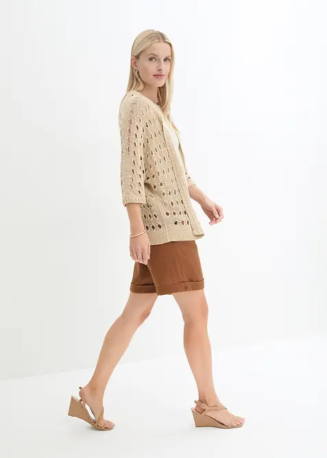 Bermuda in puro lino, bonprix