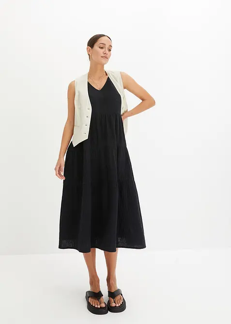 Abito in mussola di puro cotone, bonprix