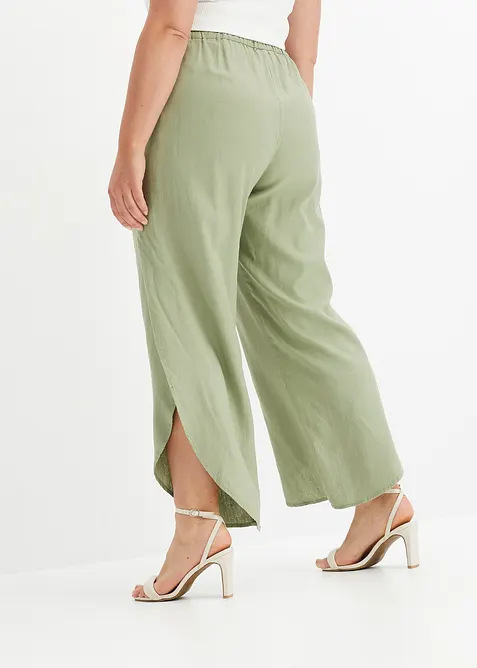 Pantaloni in misto lino, bonprix