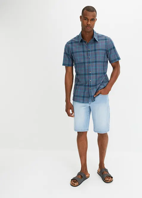 Camicia a maniche corte in puro cotone, bonprix