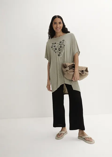 Maxi maglia in viscosa fluente, bonprix