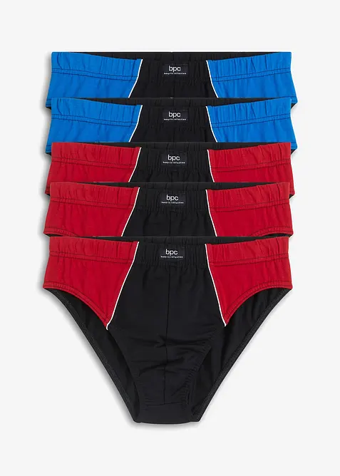 Slip alto con cotone biologico (pacco da 5), bonprix