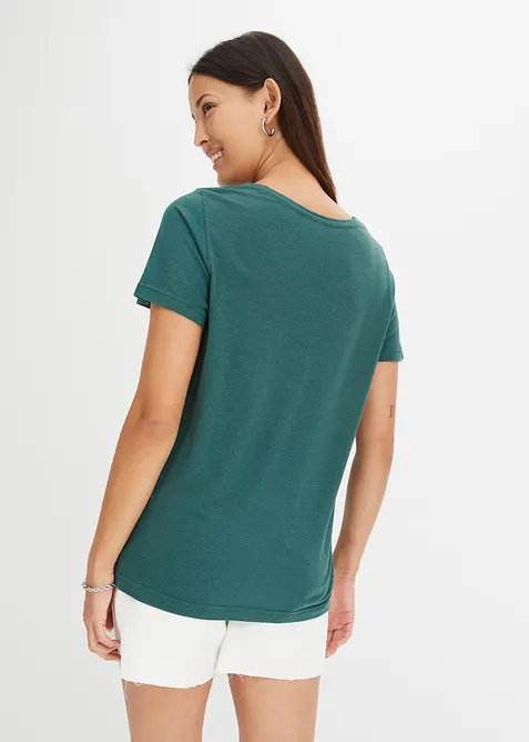 T-shirt con abbottonatura, bonprix