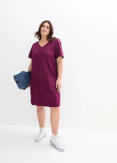 Miniabito in misto lino, bonprix