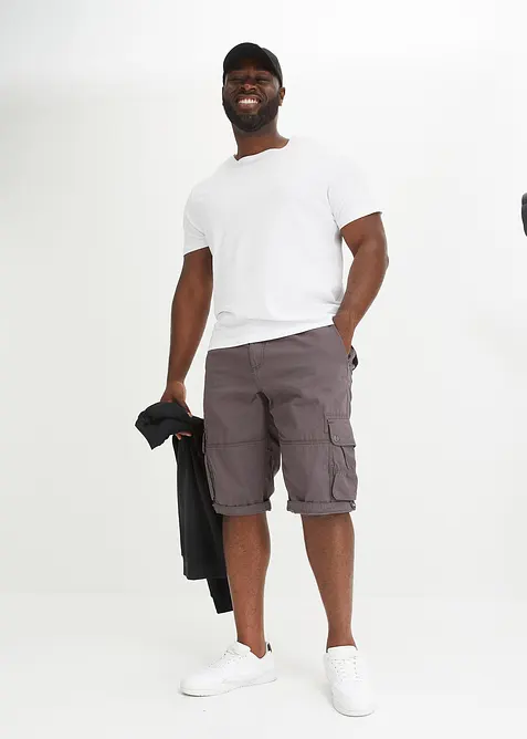 Bermuda cargo in puro cotone, regular fit, bonprix