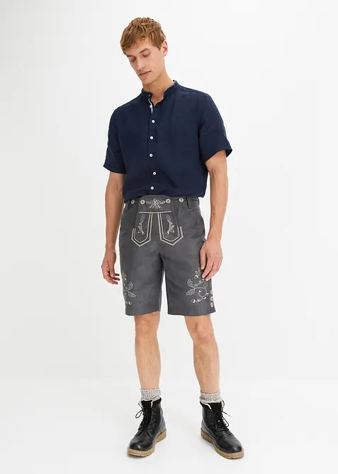 Camicia a maniche corte in puro lino, bonprix