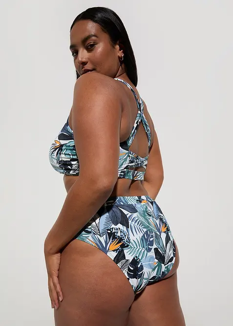 Bikini a bustier con spalline incrociate (set 2 pezzi), bonprix