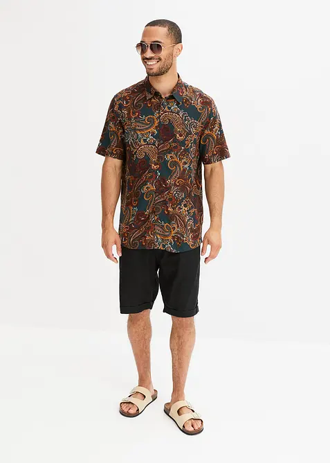 Camicia n viscosa a maniche corte, bonprix