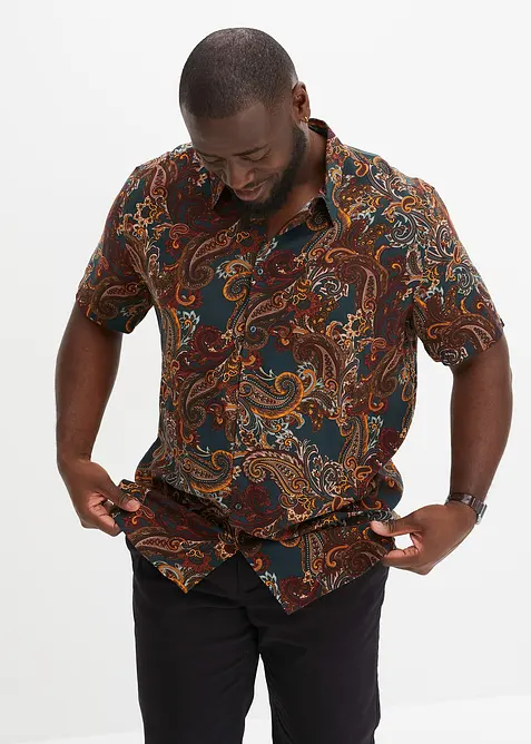 Camicia n viscosa a maniche corte, bonprix