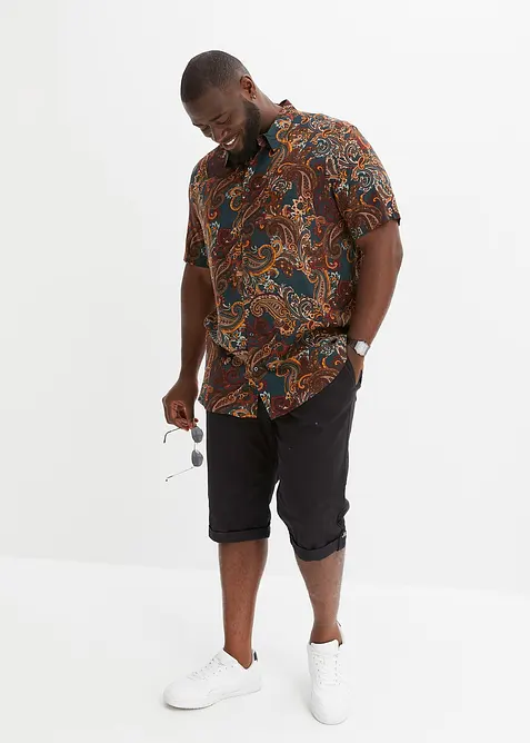 Camicia n viscosa a maniche corte, bonprix