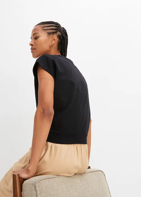 T-shirt cropped in puro cotone biologico, bonprix