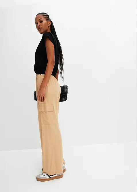 T-shirt cropped in puro cotone biologico, bonprix