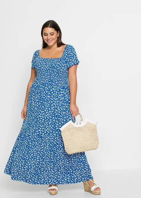 Abito lungo in misto viscosa, bonprix